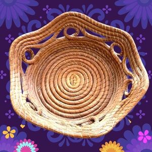 Handcrafted Woven Basket - Brown